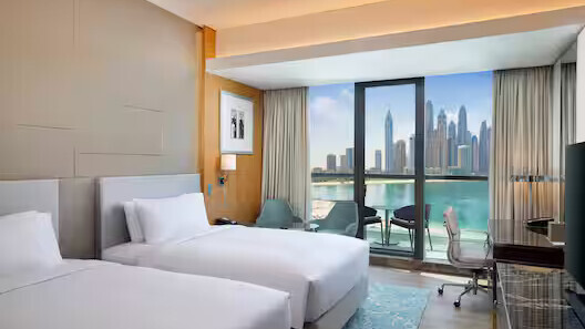 Two Double Beds Executive Room With Balcony  