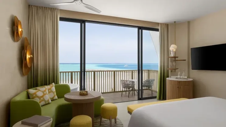 Panoramic Lagoon Room  with open-air bath