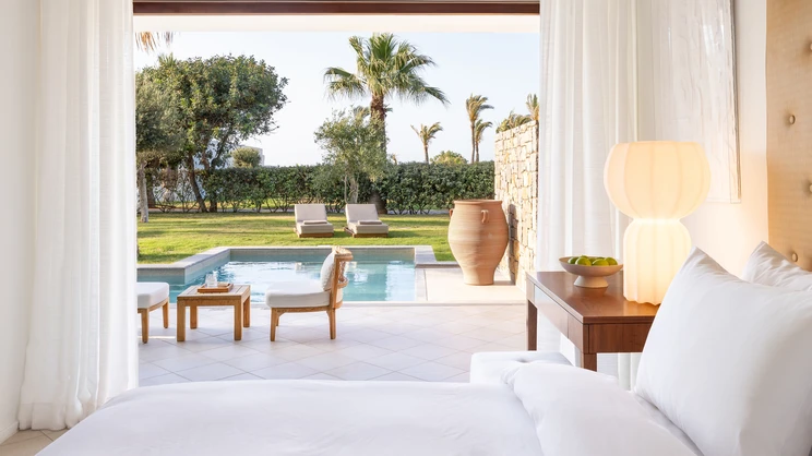 Swim-Up Family Room with Garden