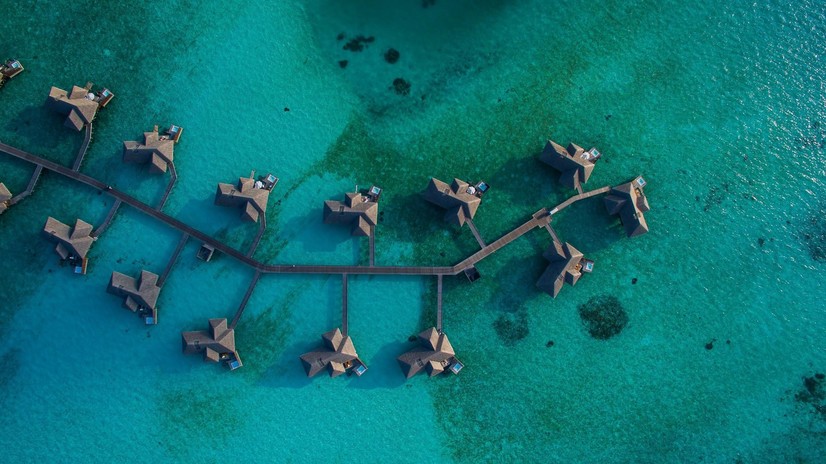 Maldives water villas