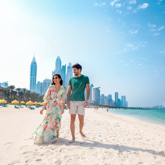 Couple on Dubai Beach