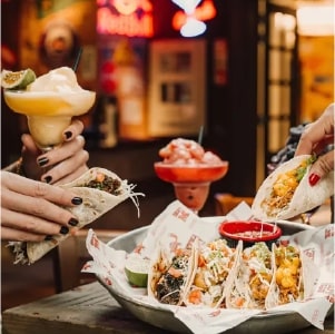 Food at Ladies Night Dubai