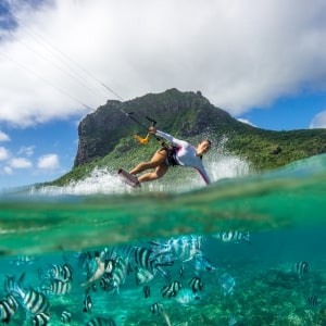 Surfing in Mauritius
