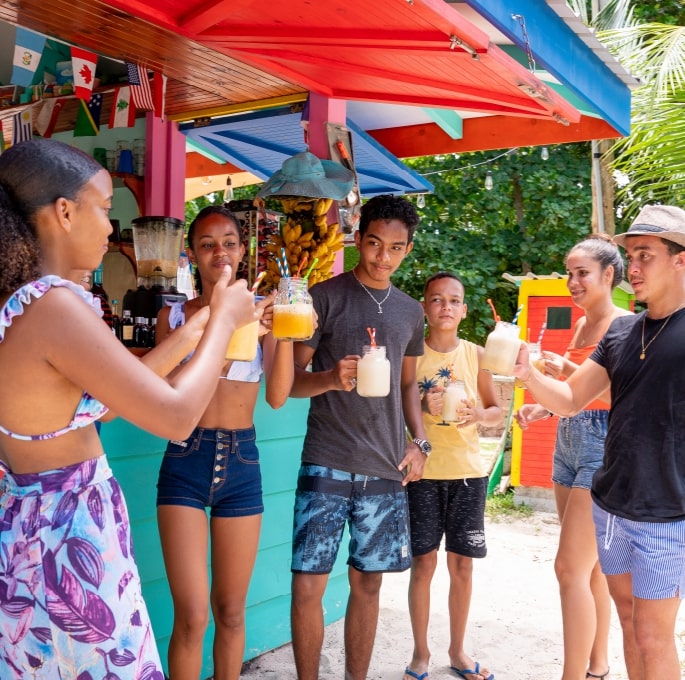 Enjoy a glass of Takamaka rum