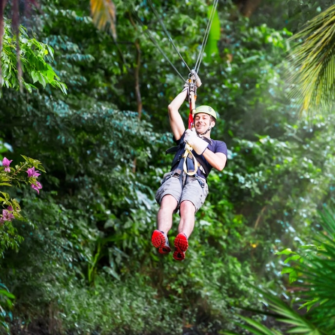 St Lucia, Caribbean holidays, rainforest zipwire